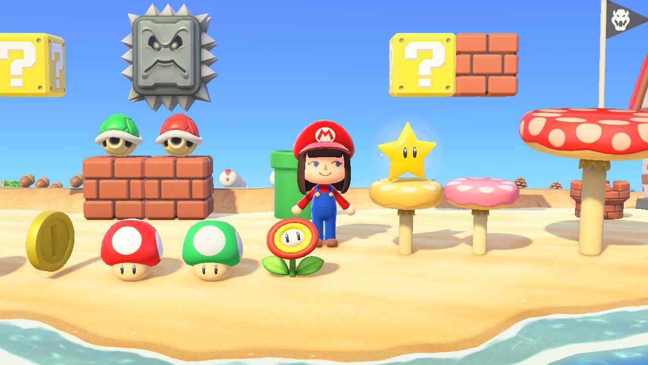 mario stuff acnh