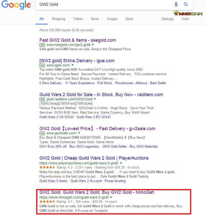 Why Do So Many Players Prefer To Buy Gw2 Gold From Mmogah