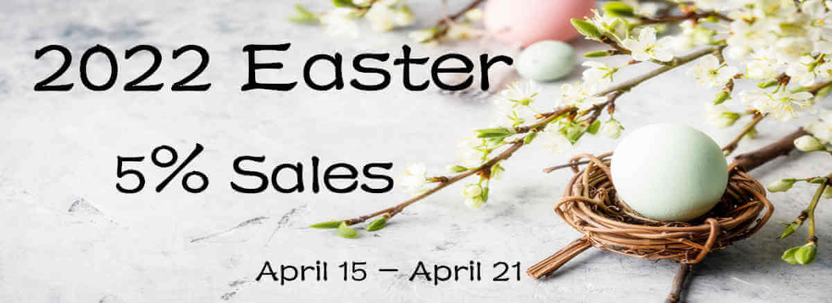 2022 Easter 5% Sales Promotion at MmoGah from April 15 to April 21