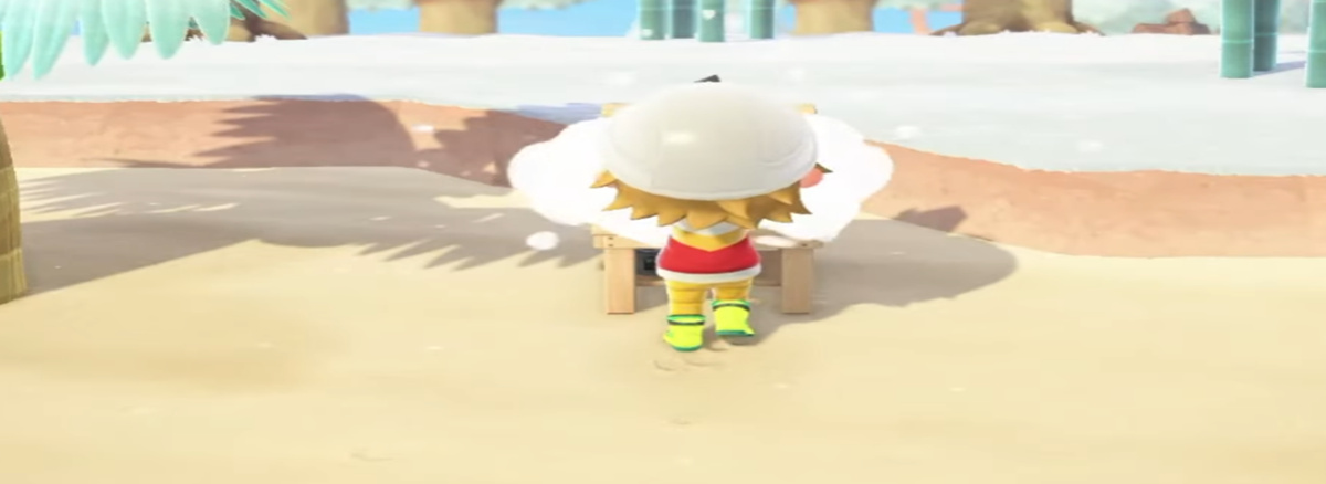 Animal Crossing Log garden lounge