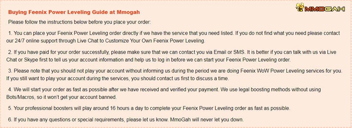 Feenix Gold and Feenix Power Leveling Services Are on Sale at MmoGah
