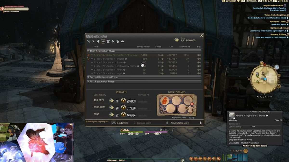 FFXIV Crafting Leveling Guide – Levels 1-80 p2