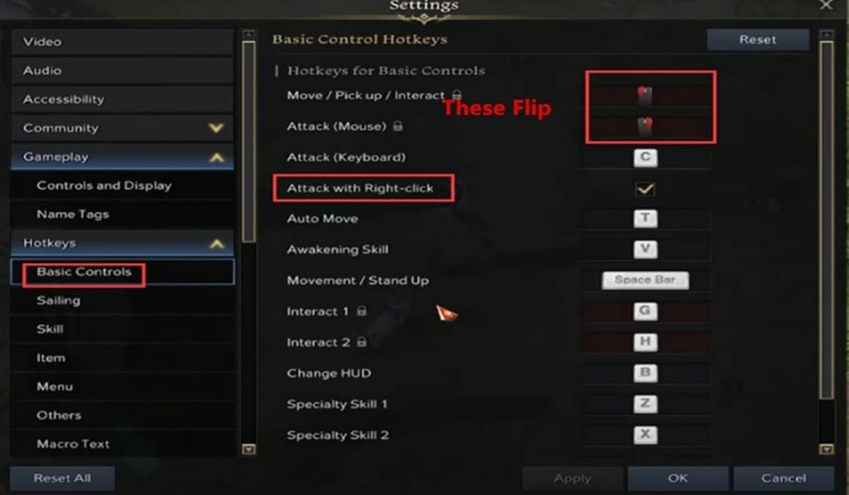 Lost Ark Swap Mouse Buttons