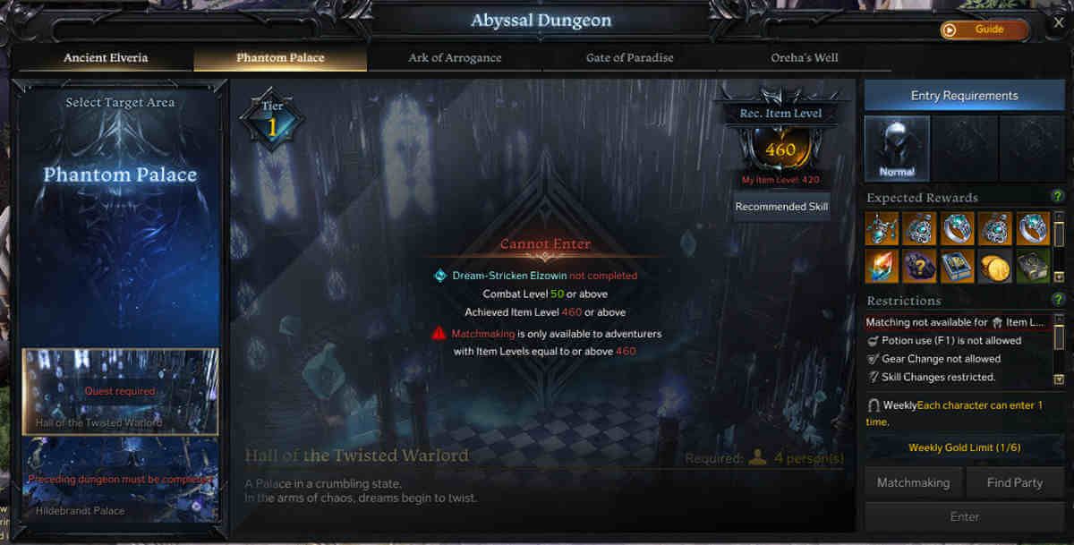 Phantom Palace(Ilevel 460)