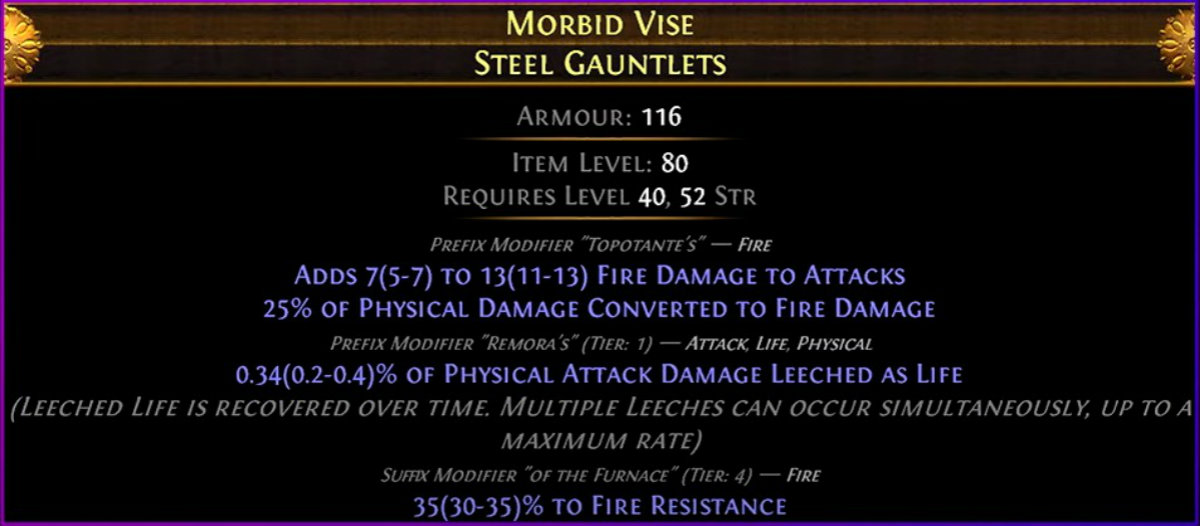 Poe 3 11 Crafting Guide How To Craft 50 Fire Conversion Gloves Easily