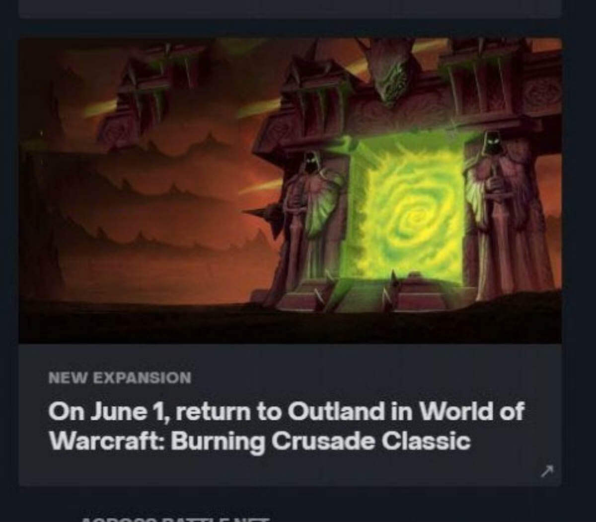 The Latest Leak TBC Classic Will Be Released on June 1