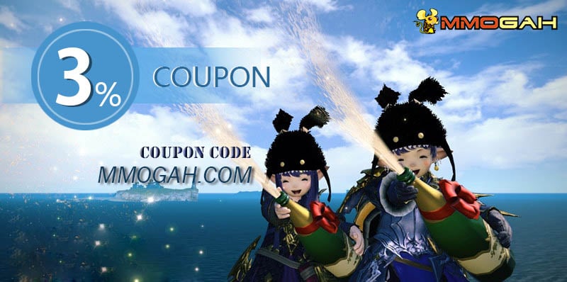 New FFXIV Gil and FFXIV Power Leveling 3% Discount Coupon “Mmogah.com”