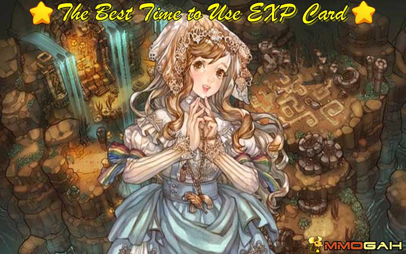 what Is the best time to use experience card in tree of savior