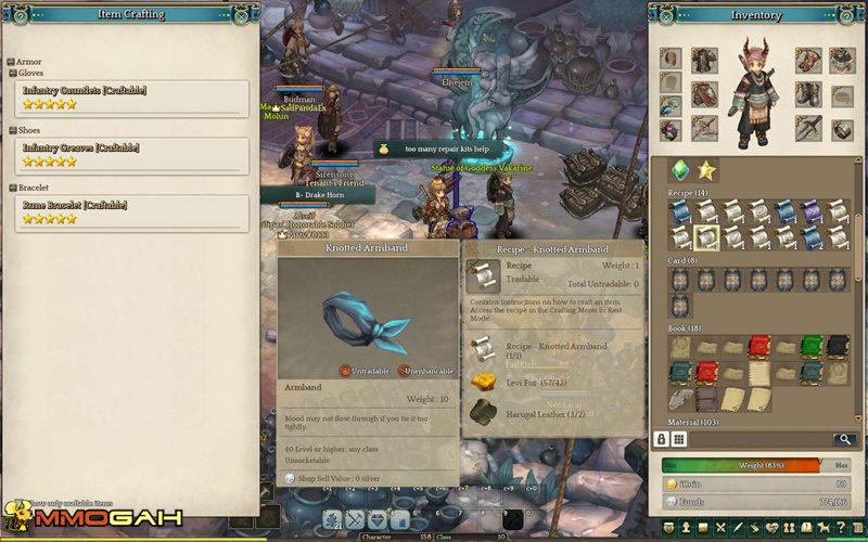 how to make crafting in tree of savior