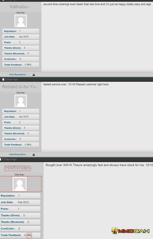 mmogah gain positive reviews on ownedcore