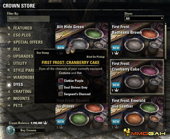 ESO Costume Dye System
