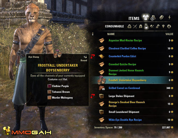 ESO Costume Dye System