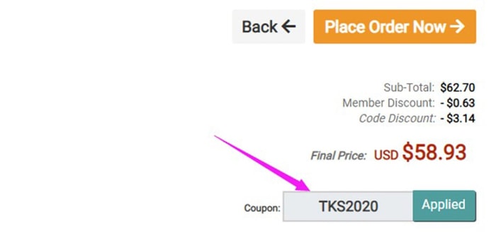 TKS2020 Coupon